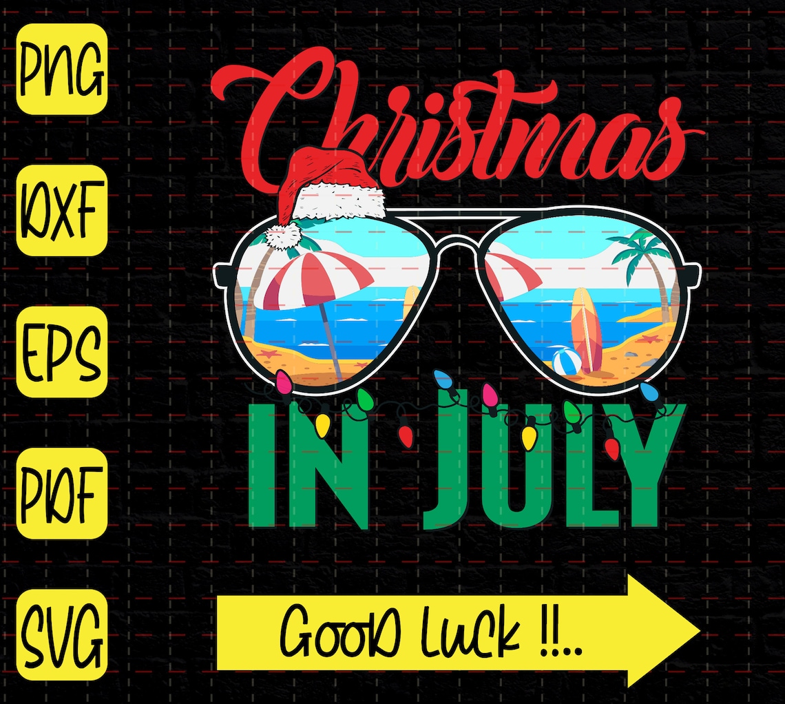 Christmas In July SVG Summer Christmas SVG | Etsy