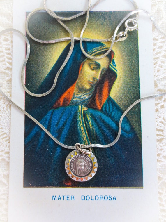 Relic - Marie de L'Incarnation Reliquary Pendant … - image 3