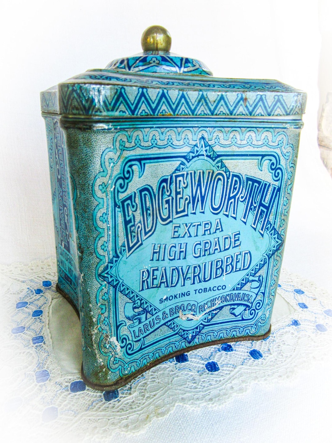 Edgeworth Tobacco Tin Box, Extra High Grade Ready From Larus