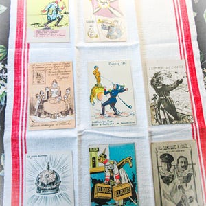 Propagandabriefkaart Eerste Wereldoorlog, authentiek, geen herdruk, ongebruikt, Franstalige ansichtkaart, militaria, WWI Collectible