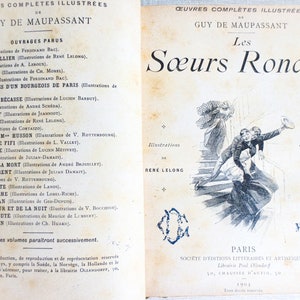 Guy de Maupassant, Les Soeurs Randoli, Printed in 1904