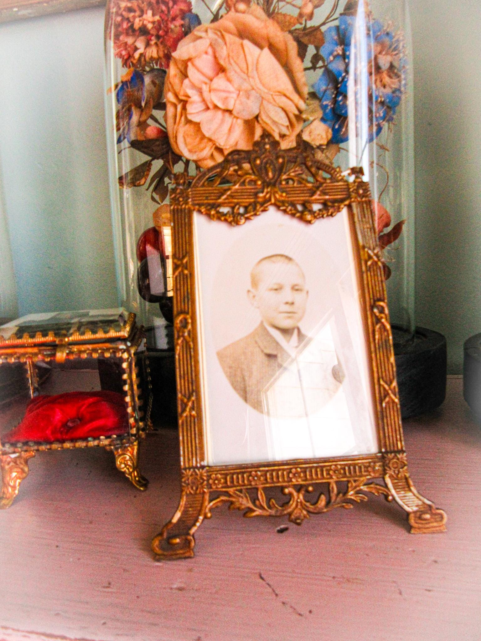 Antique French Ormolu Frame - Etsy