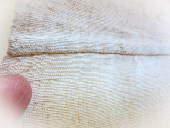 French Linen  Nightshirt Gown, Antique Night Shir… - image 6