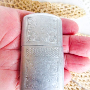 French Antique Lighter, Early 1900s, Aluminum, As Is