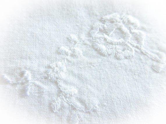 Antique French Linen Slip: Lace Trim Chemise, Siz… - image 13