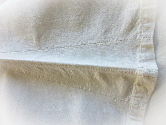French Linen  Nightshirt Gown, Antique Night Shir… - image 7