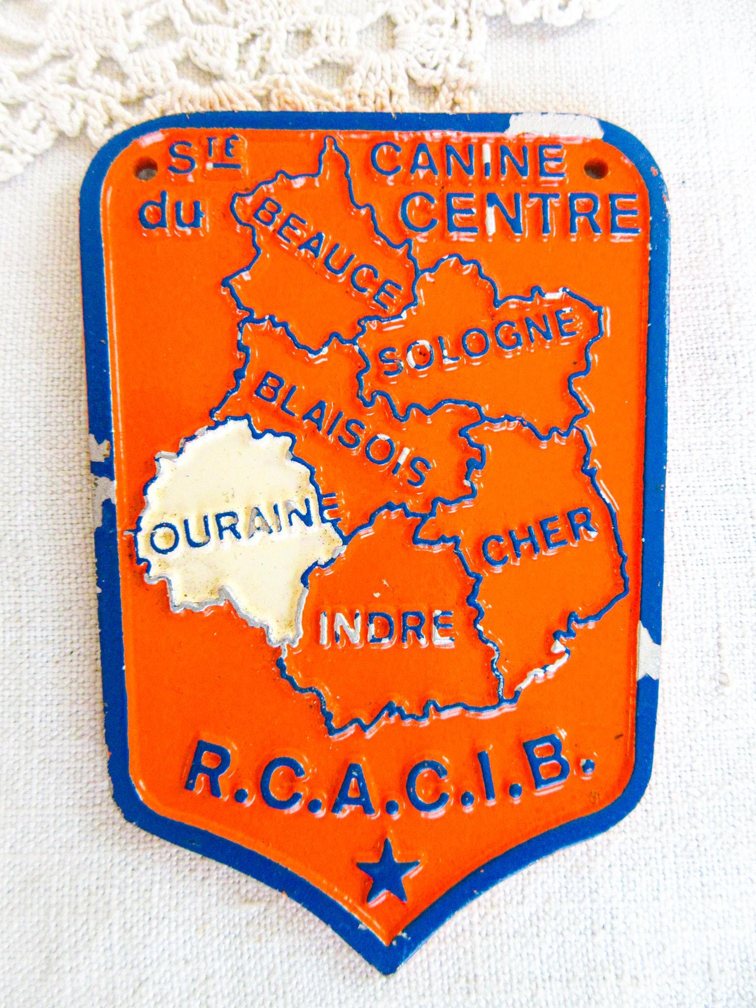 Plaque Concours Canin Du Sud Est - 1er Prix Montrond Les Bains, Bleue