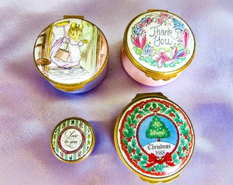 Choose Your Enamel Trinket Box, Halcyon Days, Staffordshire