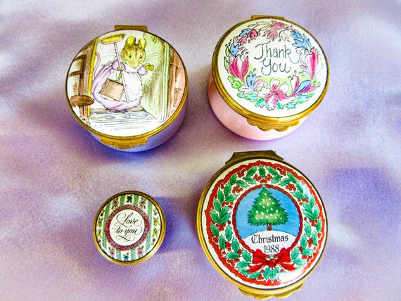 Choose Your Enamel Trinket Box, Halcyon Days, Staffordshire