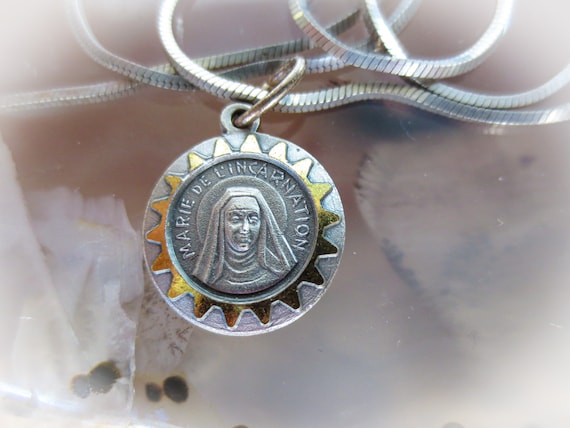 Relic - Marie de L'Incarnation Reliquary Pendant … - image 7