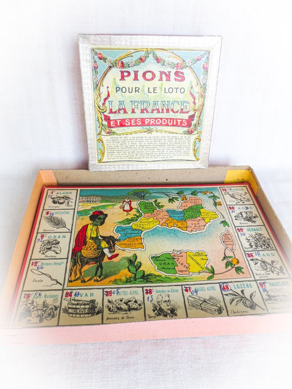 Antique French Loto Game: La France Et Ses Produits, C.1900 - Etsy