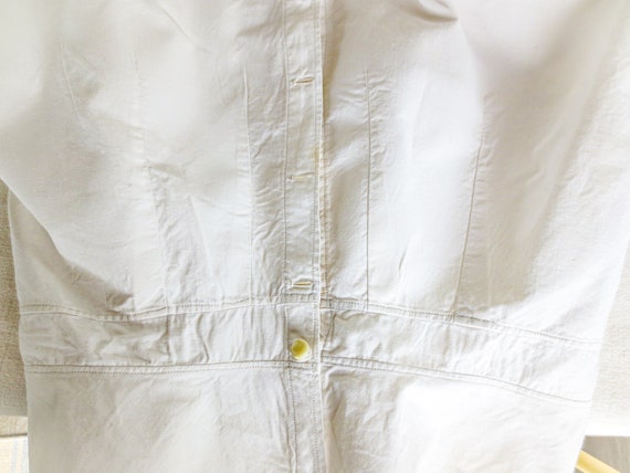 French Antique Cotton Blouse, Victorian Shirtwais… - image 9