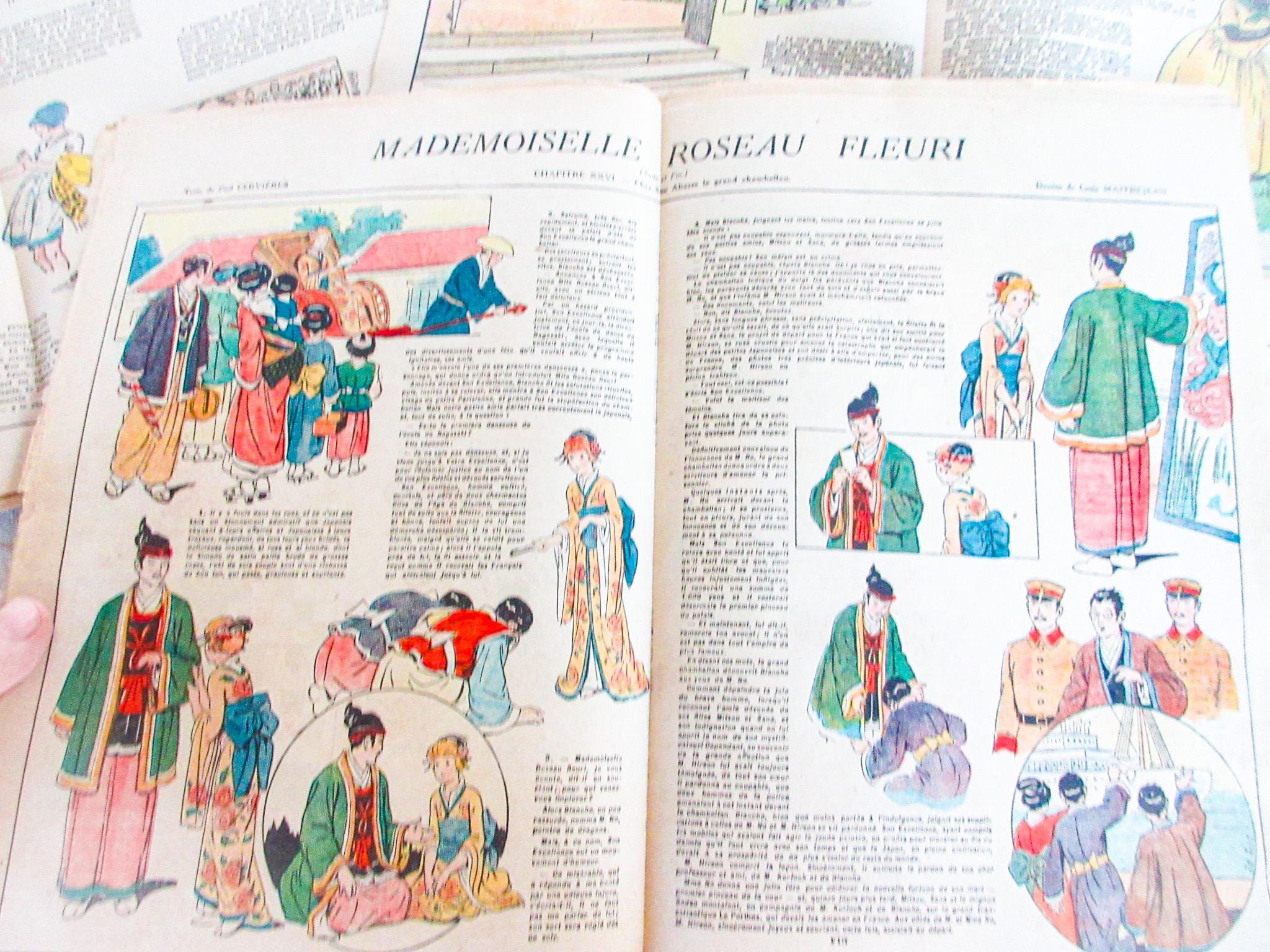 1920年代のフランスの子供向け雑誌 - リゼット・ジャーナル、4冊セット