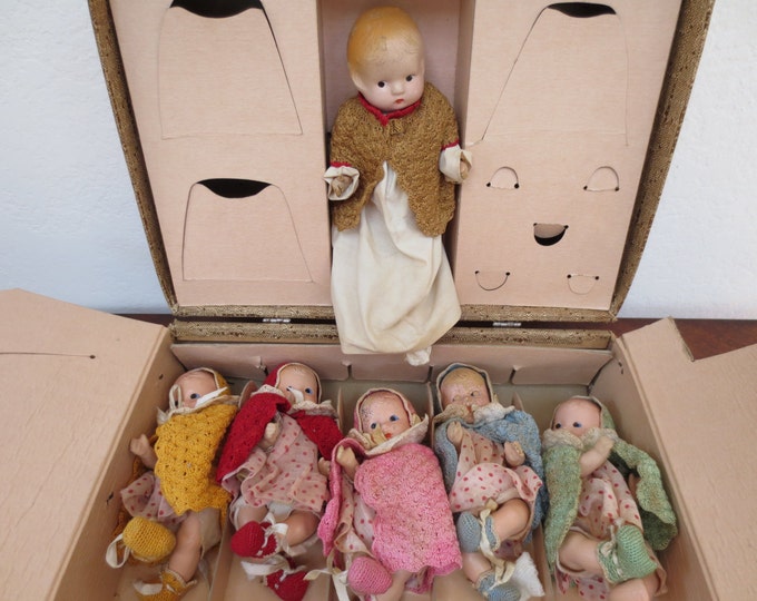 Rare Vintage Dionne Quintuplet Dolls From Canada & Mother Doll Etsy