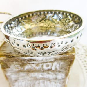 Rare: French Antique Tastevin,  Sommelier Taster, Wine Taster, Sterling Silver Tasting Cup, Fingertip Handle, .950 Sterling Hallmark