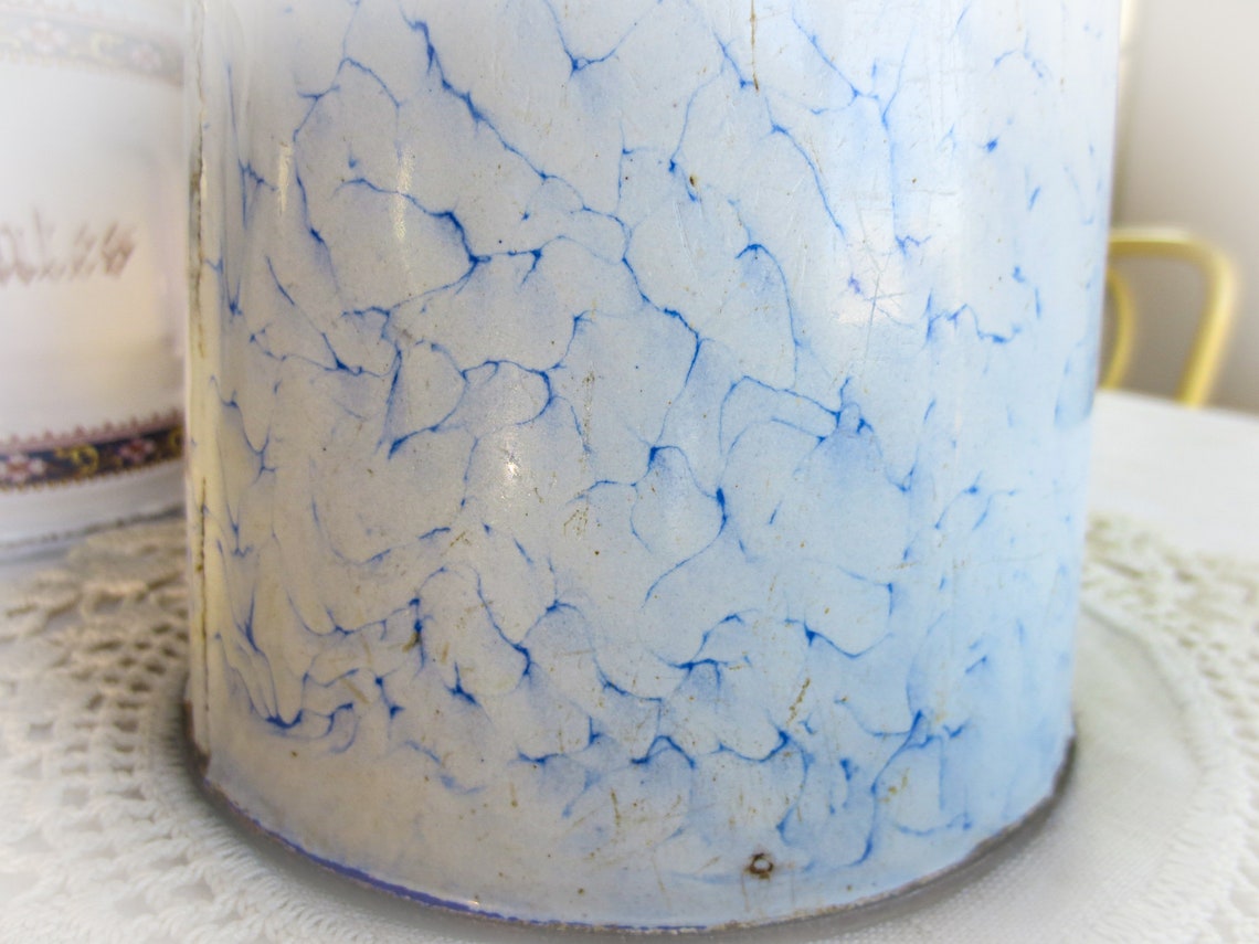 French Chicken Wire Enamelware Coffee Pot Graniteware or Etsy