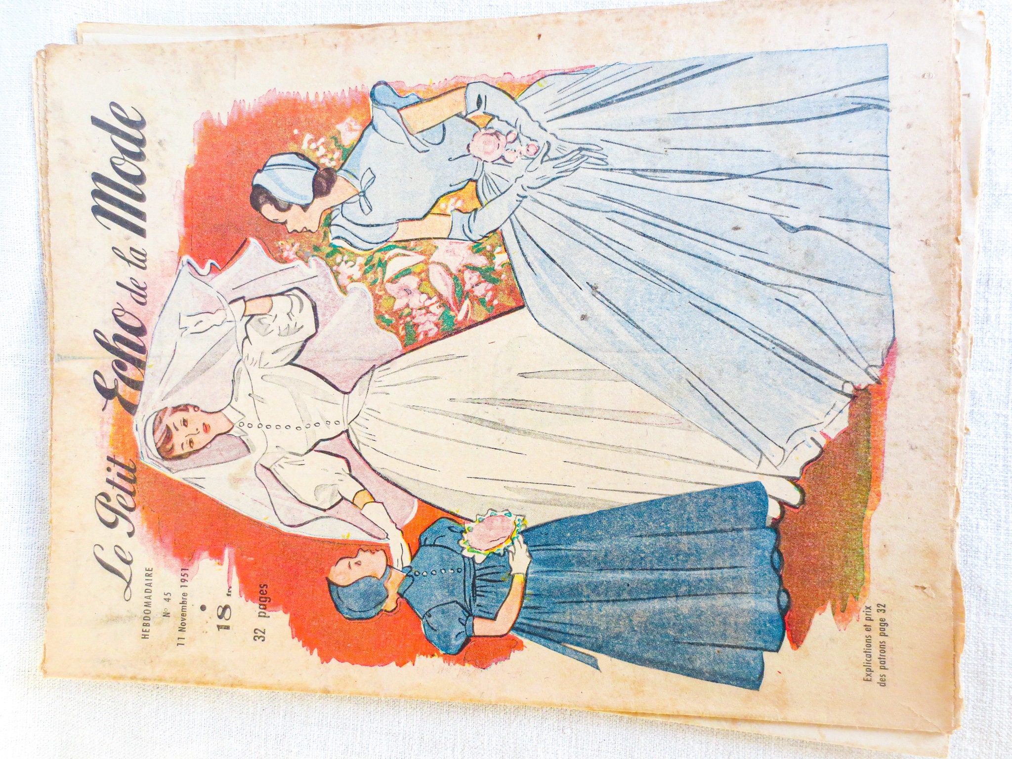 フランスのヴィンテージ ファッション雑誌: Le Petit Echo de la Mode