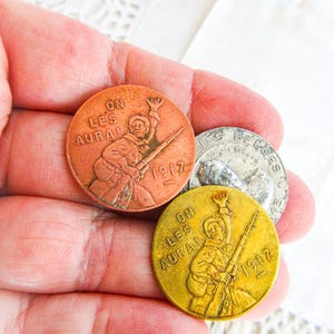 WWI French Emergency Coins - On Les Aura - 1917 Mazumet