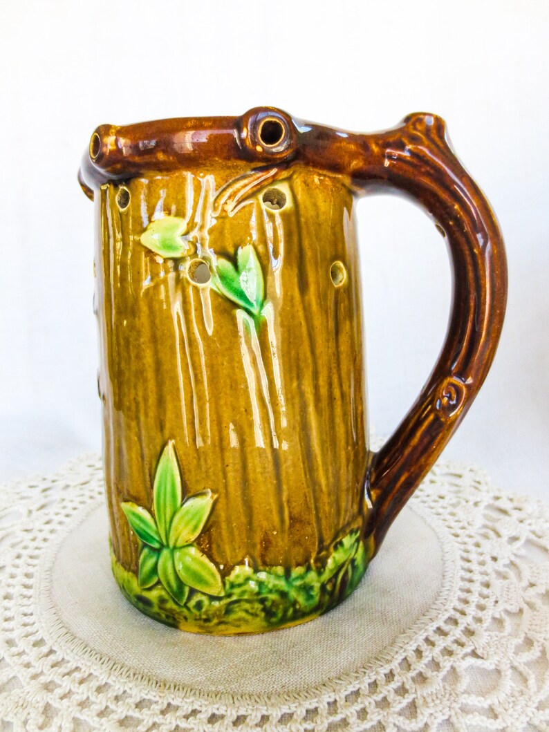 Antique Puzzle Jug Pitcher With a Puzzle How to Drink Etsy