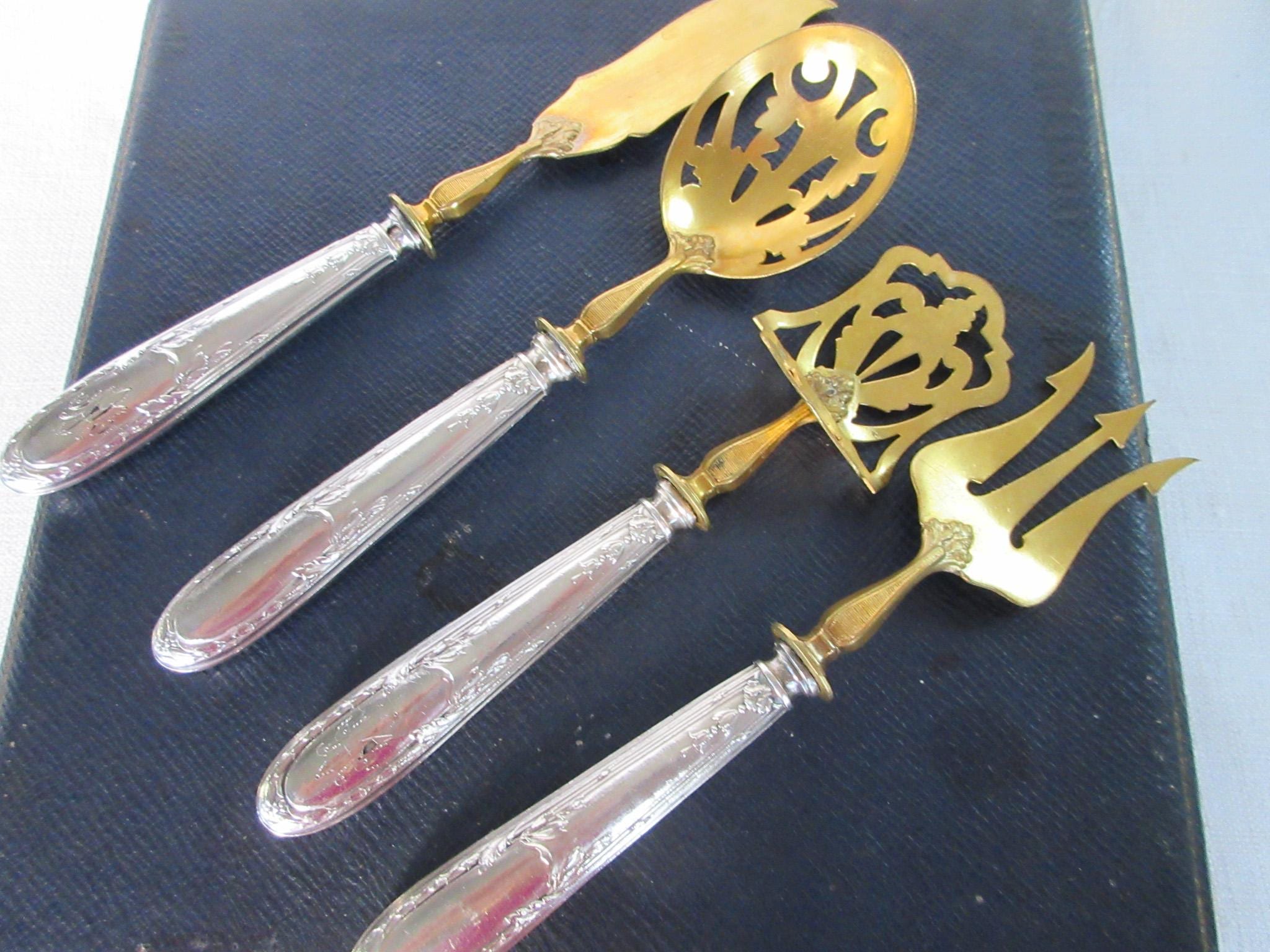 フランス製 華麗なサービングセット 銀無垢 ミネルヴァ刻印あり French silver minerva - Etsy 日本