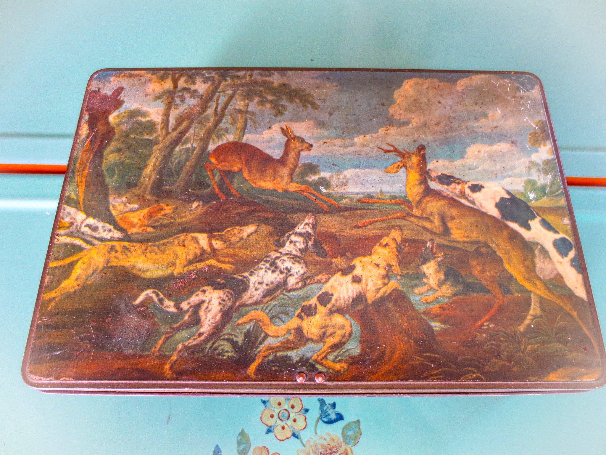 Buy French Antique Loto Game: Bingo Cards, Wooden Numbers, Tin Box