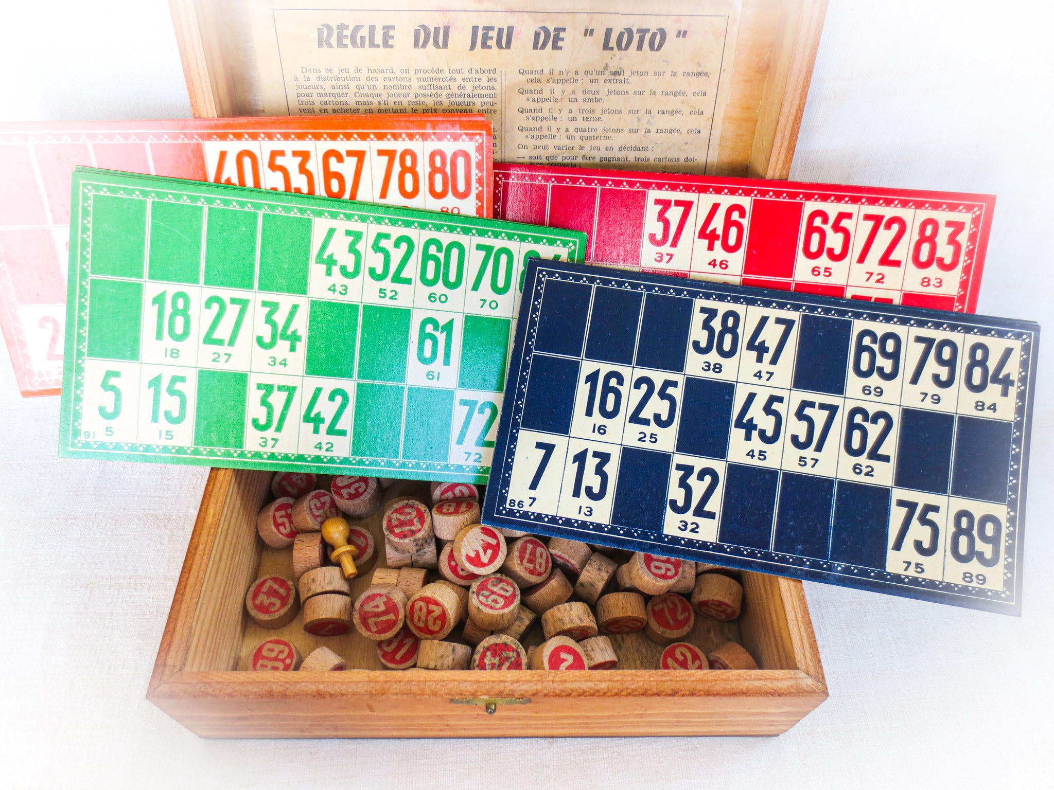 アンティーク　フランス　LOTO ビンゴ LOTO ビンゴゲーム R273 – 14e Online shop