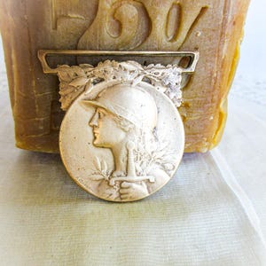 1914-1918 Commemorative Medal, Republique Francaise, Grande Guerre, Marianne, Symbol of Reason