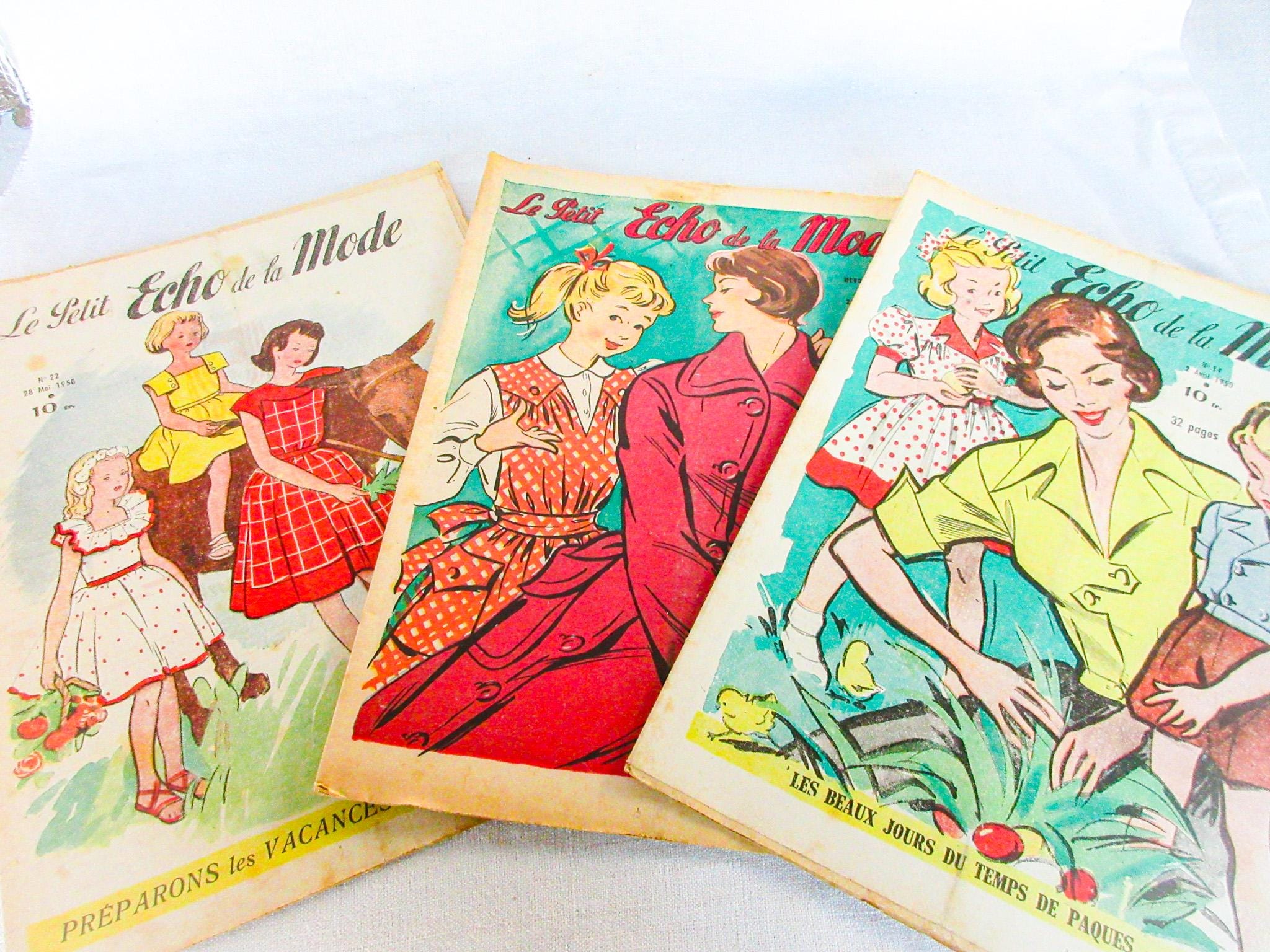 フランスのヴィンテージファッション雑誌：1950年代の「Le Petit Echo