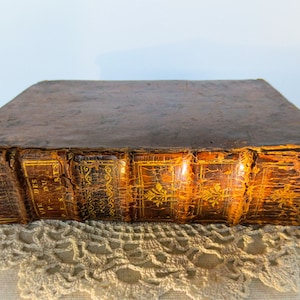 1736 La Vie des Saints Peres, Printed in 1736, French Religious Book, Antique, The Life of the Holy Fathers
