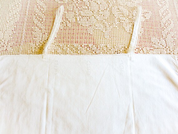 French Antique Cotton Slip, Undergarment, Chemise… - image 8