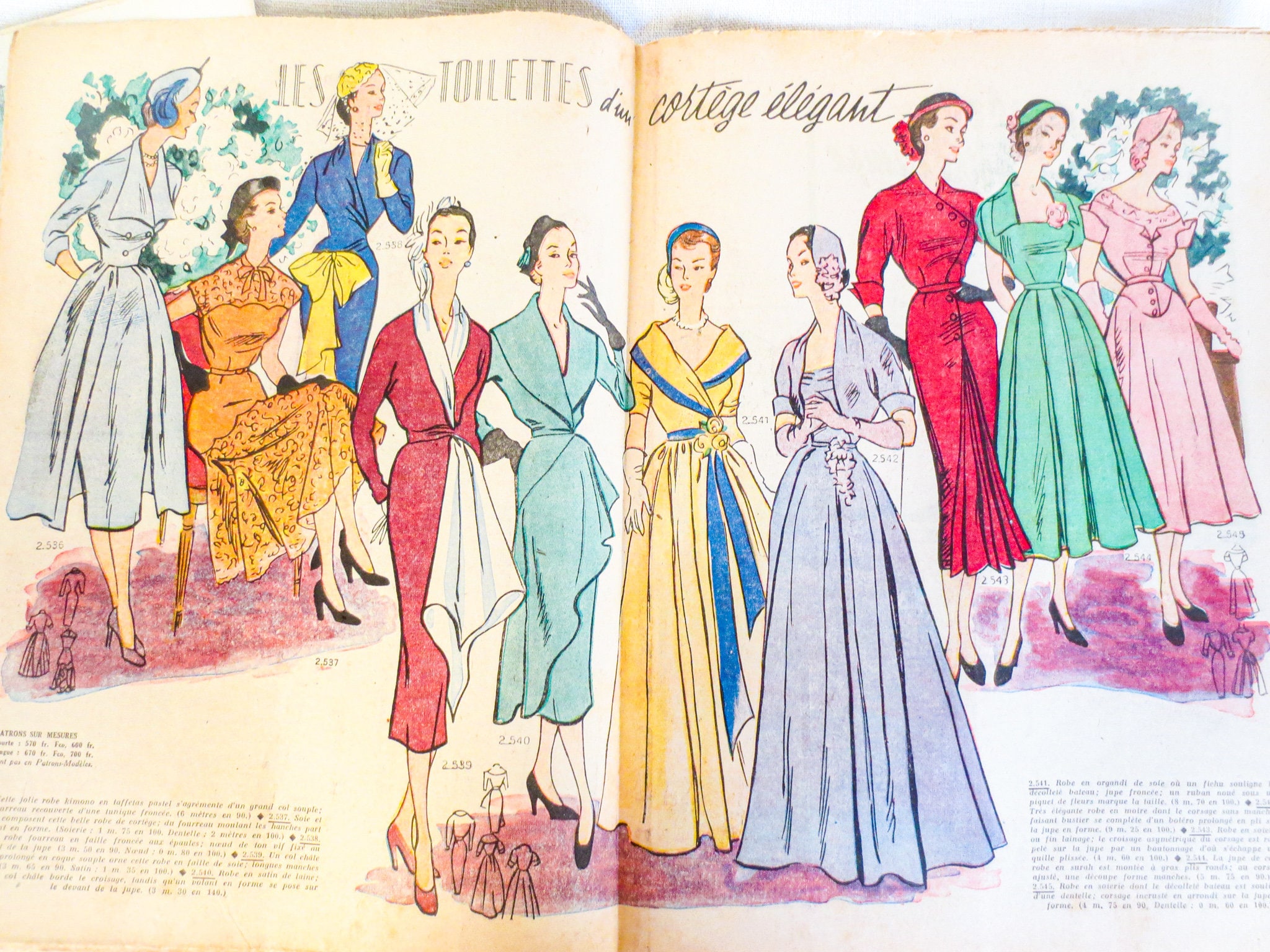 フランスのヴィンテージ ファッション雑誌: Le Petit Echo de la Mode