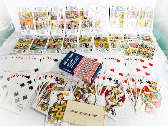 French Vintage Tarot Cards: Complete 78-card Set by La Ducale - Etsy
