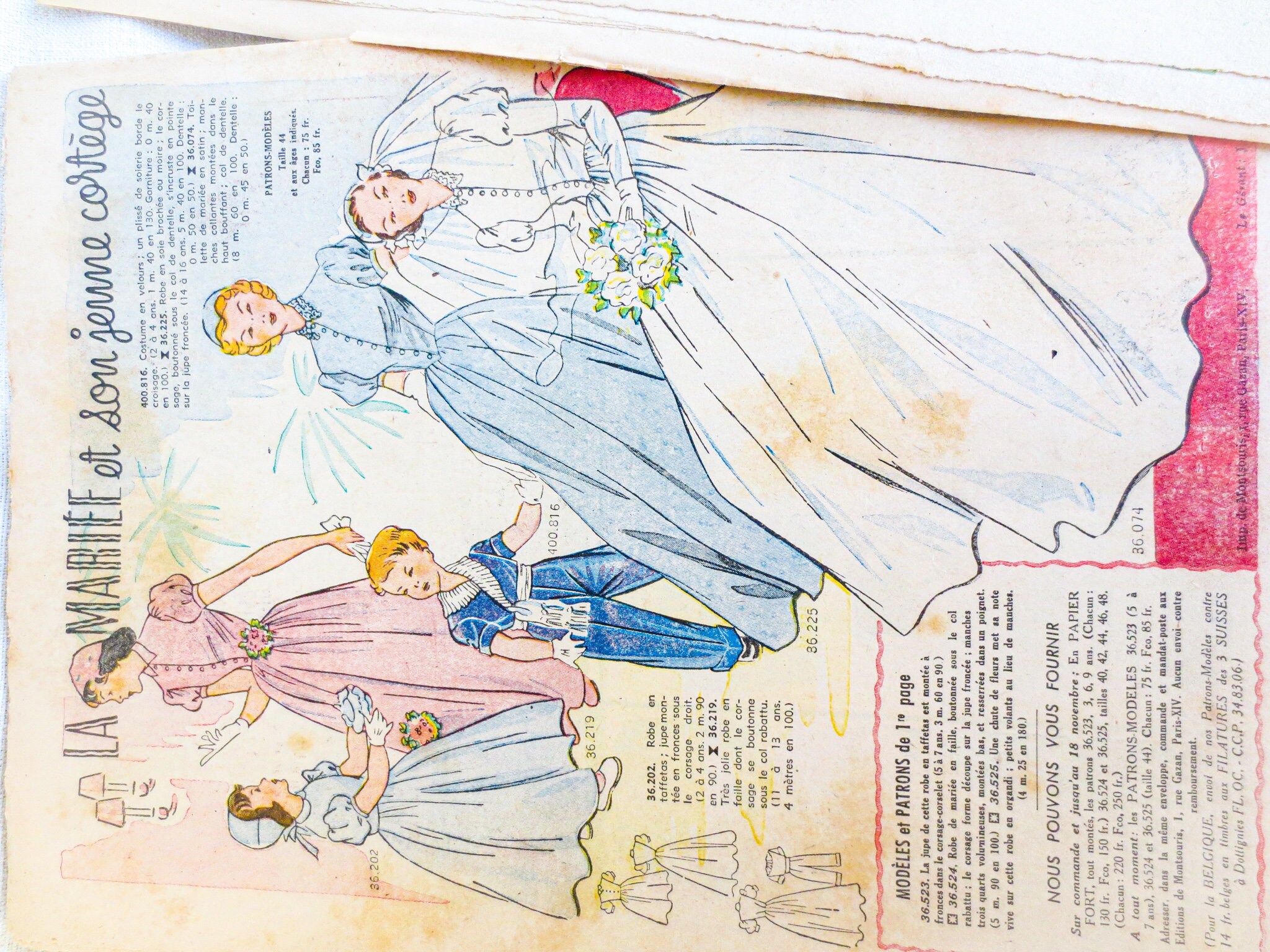 フランスのヴィンテージ ファッション雑誌: Le Petit Echo de la Mode