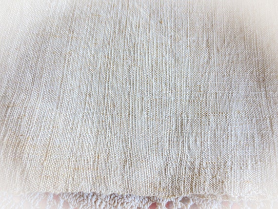 French Linen  Nightshirt Gown, Antique Night Shir… - image 8