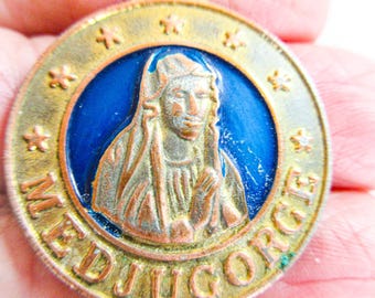 Colgante de Nuestra Señora de Medjugorje, Bosnia y Herzegovina, Medalla de los Santos, Dije de los Santos