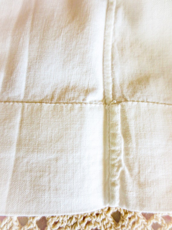 French Antique Cotton Slip, Undergarment, Chemise… - image 7