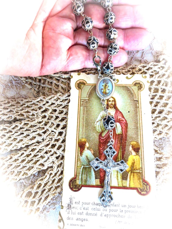 Our Lady of Cura Rosary: Hand Rosary, Virgin Mary, Pray for Us