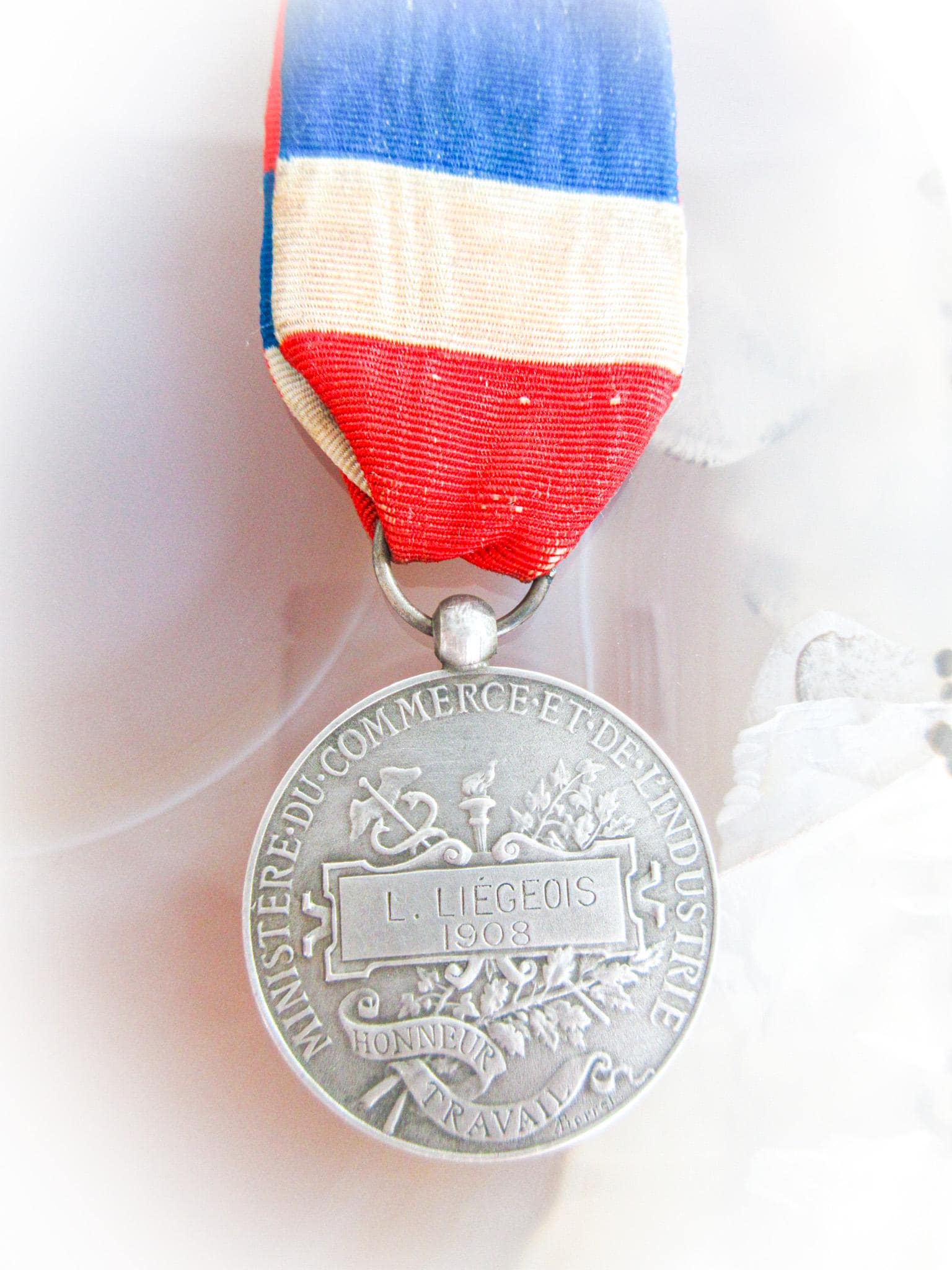 フランス製スターリングシルバーワークメダル：マリアンヌ、公共