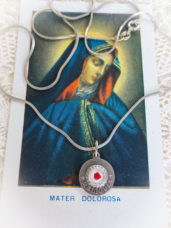 Relic - Marie de L'Incarnation Reliquary Pendant … - image 2