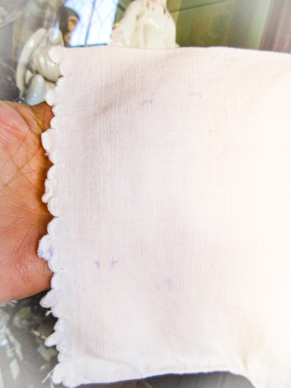 French Linen  Nightshirt Gown, Antique Night Shir… - image 17