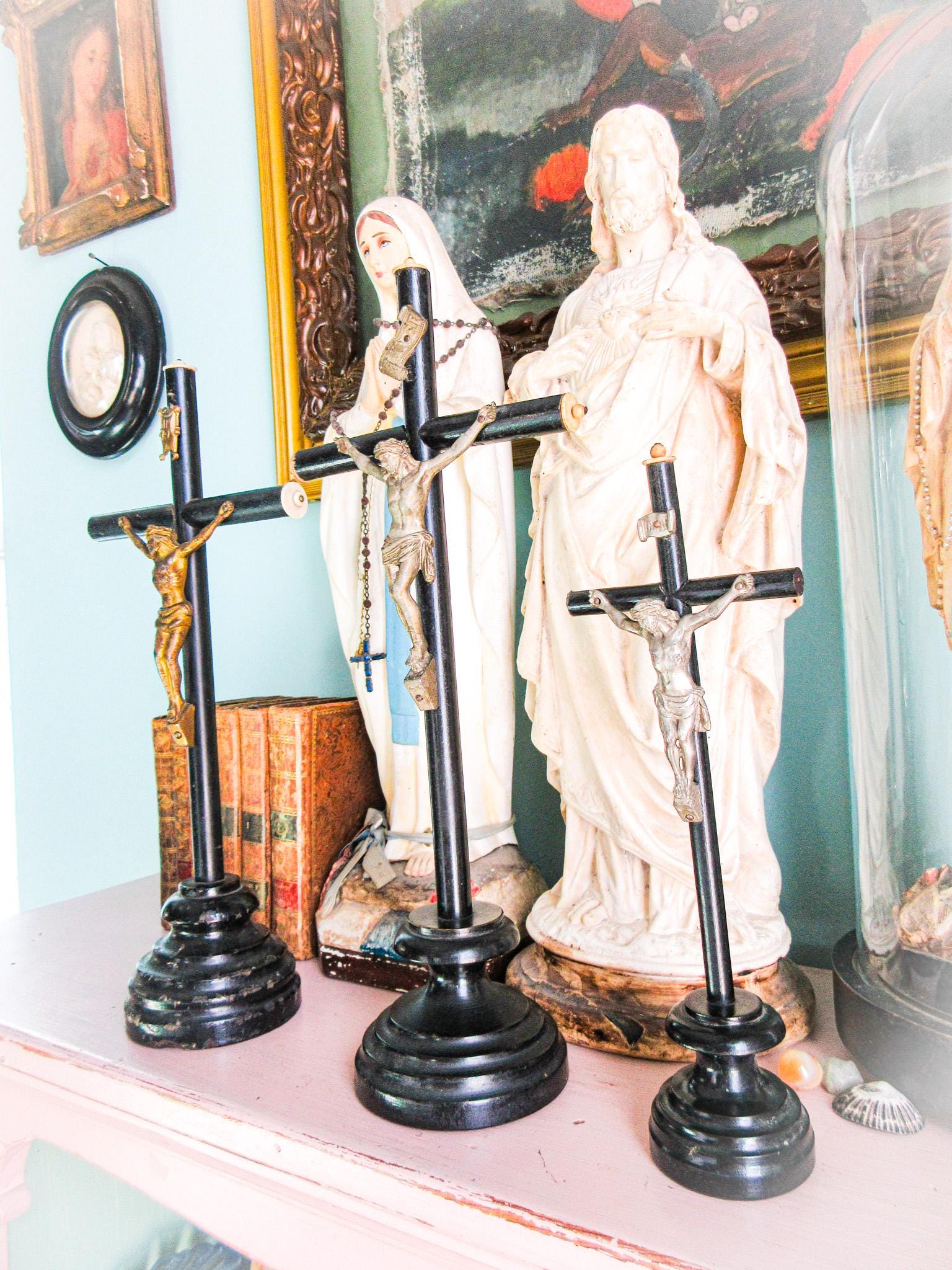 Antique crucifix - Etsy 日本