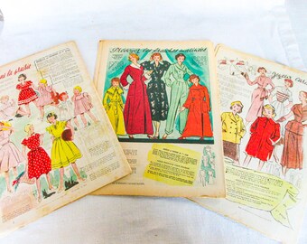 ヴィンテージフランスファッション雑誌セット：1950年代『ル・プティ