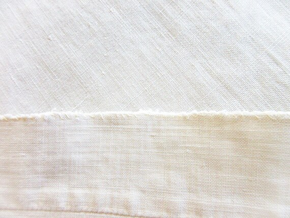Antique French Linen Nightgown: Monogrammed Heavy… - image 14