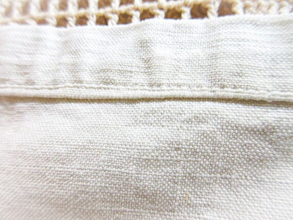 French Linen  Nightshirt Gown, Antique Night Shir… - image 16