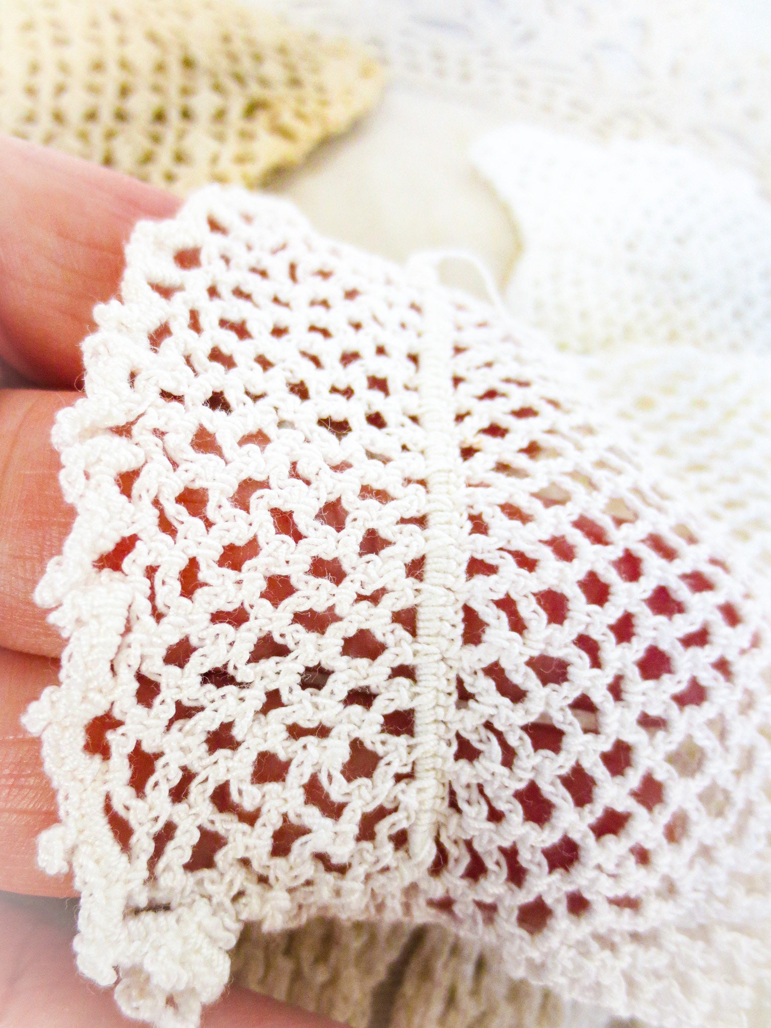 フランスアンティークかぎ針編みレース手袋 2組 - Sサイズ - Etsy 日本