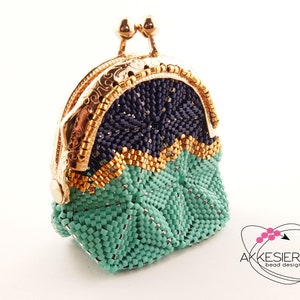 English pattern for the coin purse Zig Zag