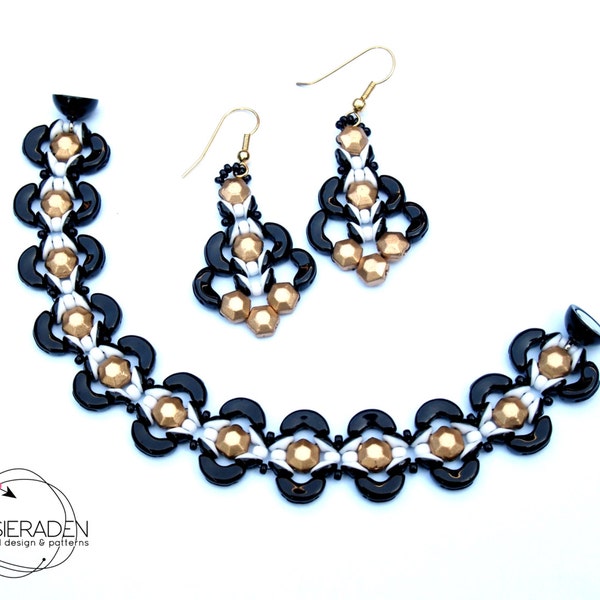 English pattern for the Eye of Arcos bracelet and earrings