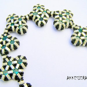 English pattern for the Shiny Shaped Mosaic bracelet