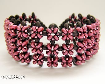 Engels patroon voor de Neat Rows Armband