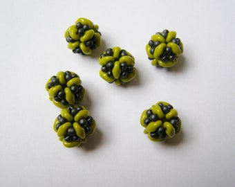 English pattern for the  Tiny beaded bead with superduo beads